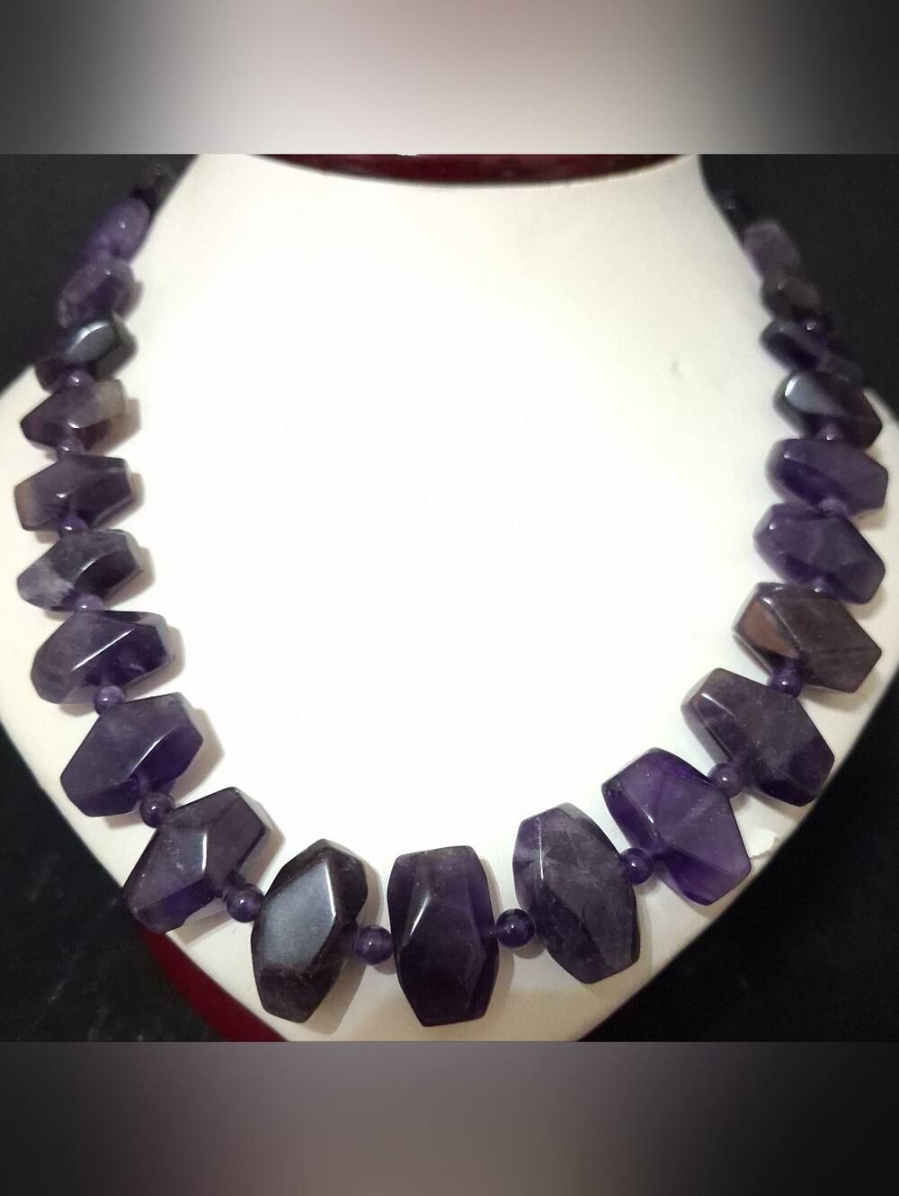 Jay King Mine Finds DTR .925 Purple Amethyst Chunky Gemstone Beaded Necklace